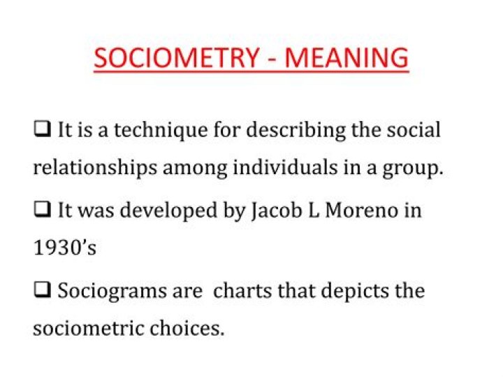 What are the types of Sociometry?