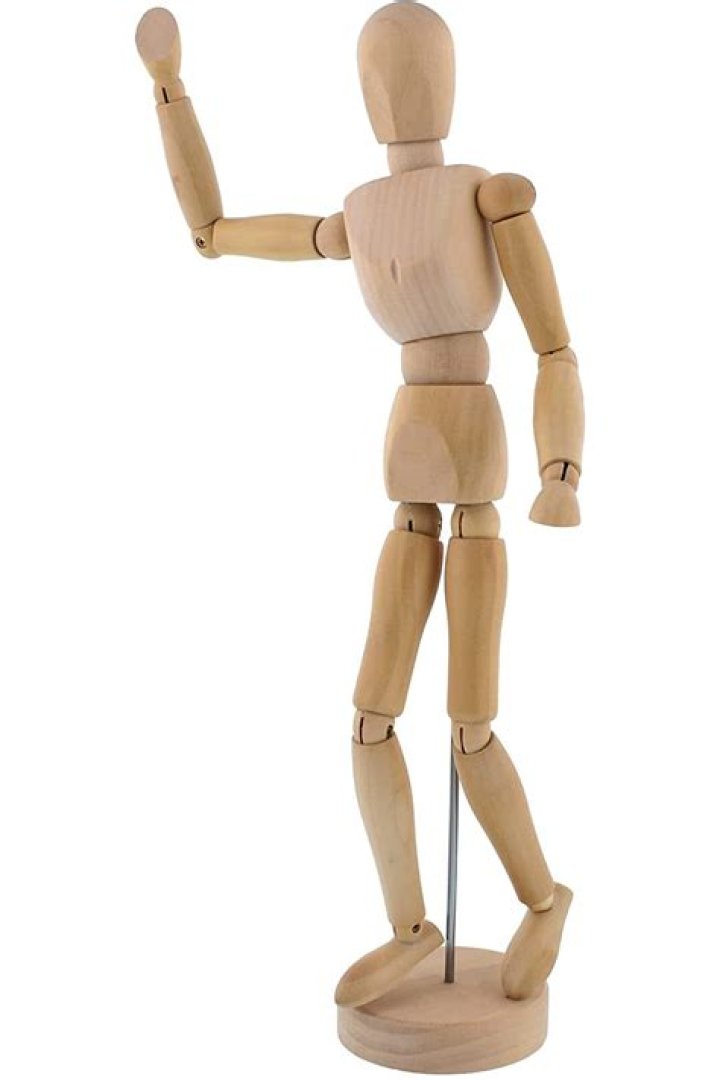 What are those wooden drawing figures called?