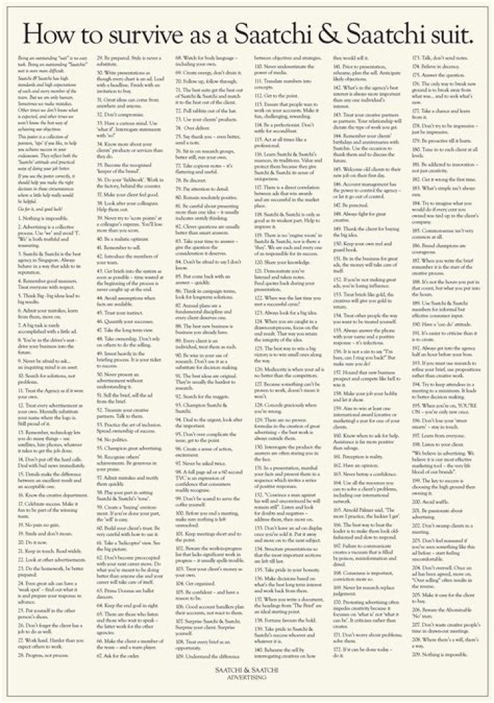 What do Saatchi and Saatchi do?
