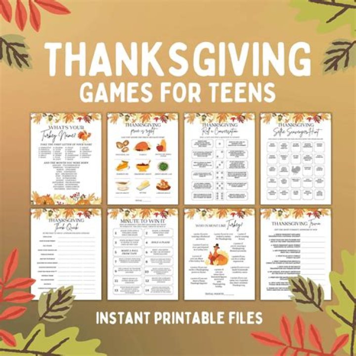 What do teens do for Thanksgiving?