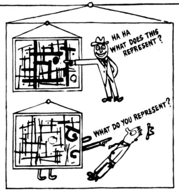 What do you represent Ad Reinhardt?