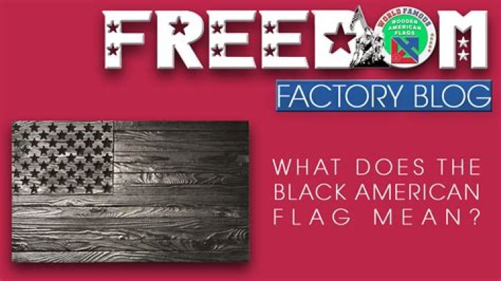 What does a all black American flag mean?