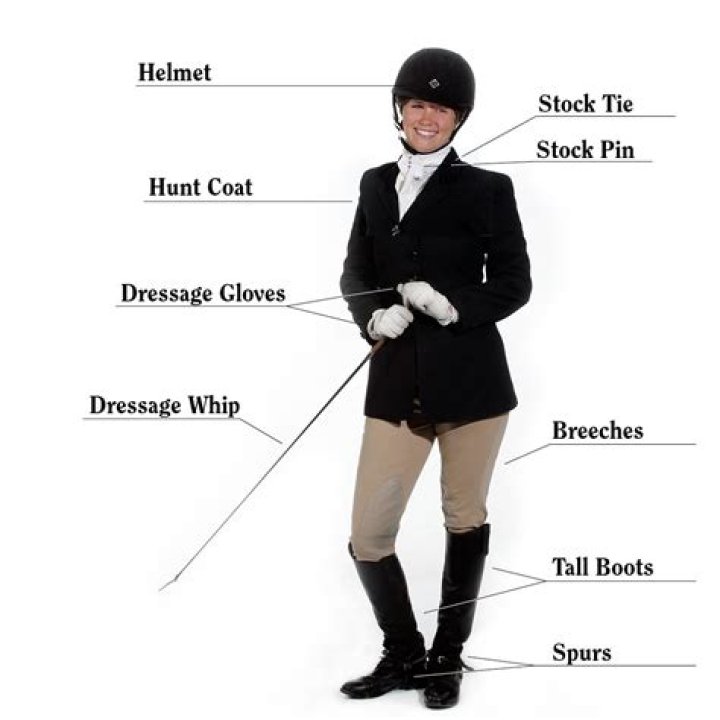 What does an English rider wear?