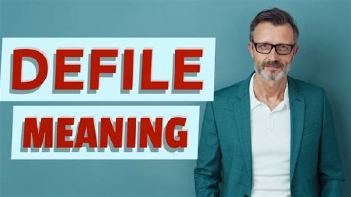 What does being defiled mean?