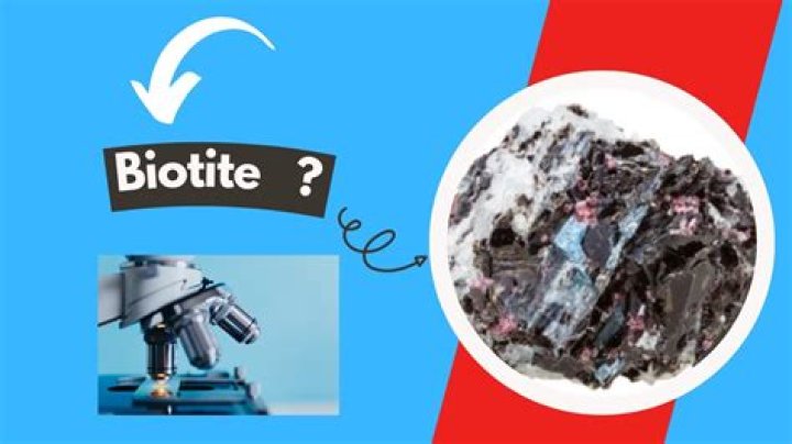 What does biotite break down into?