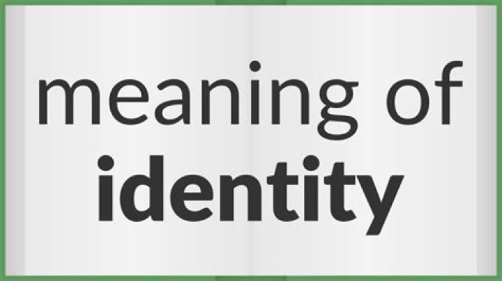 What does identity mean in physics?