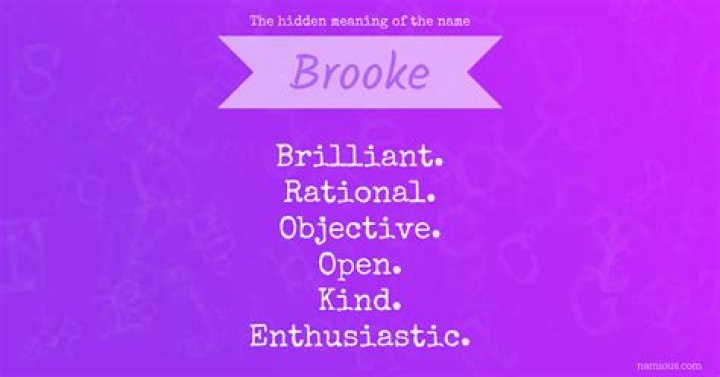 What does the name Brooke mean?