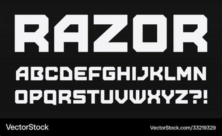 What font has square letters?