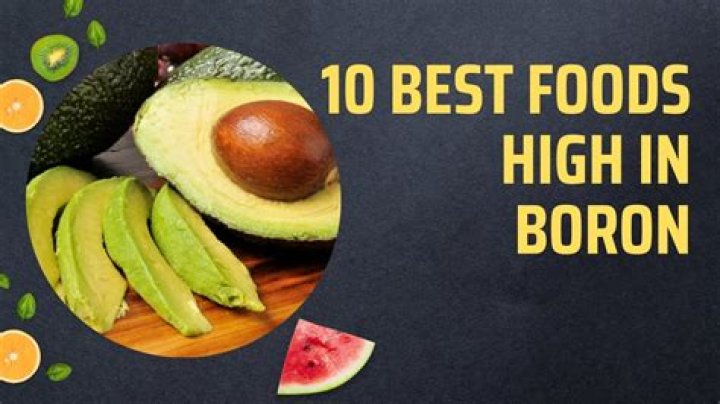 What food is highest in boron?