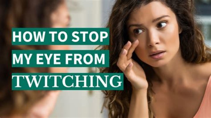 What foods stop eye twitching?