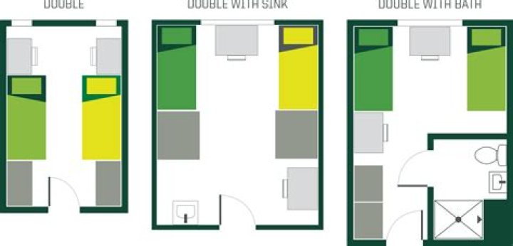 What is a double room in a hostel?