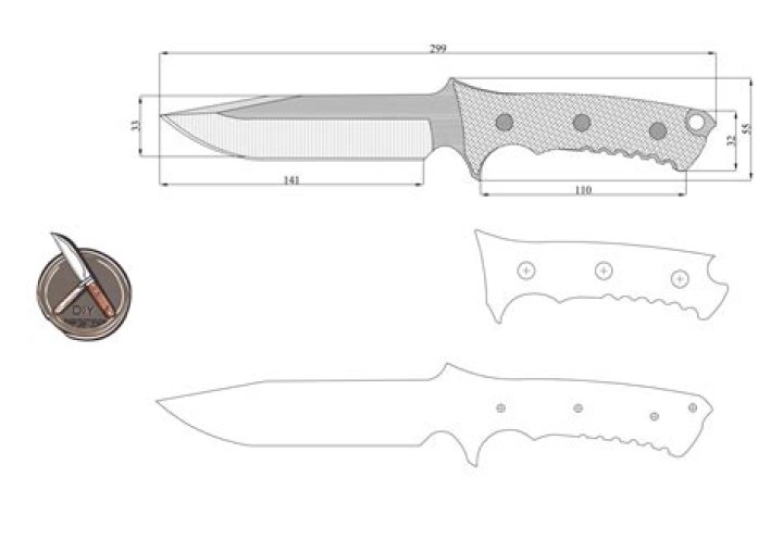 What is a knife stencil?