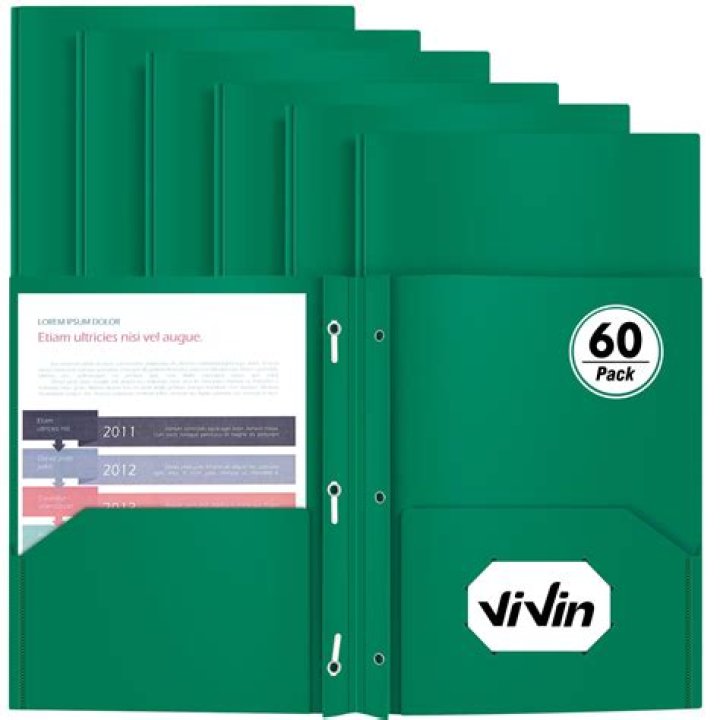 What is a pocket folder with fasteners?