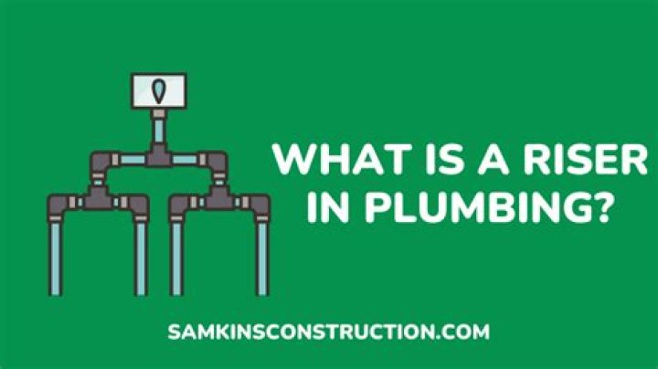 What is a riser in plumbing?