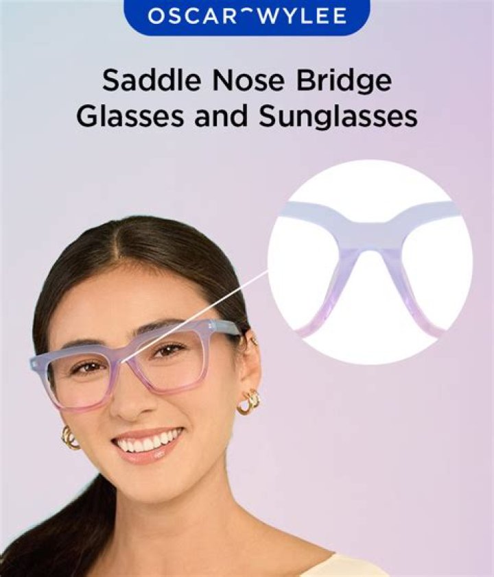 What is a saddle nose bridge glasses?
