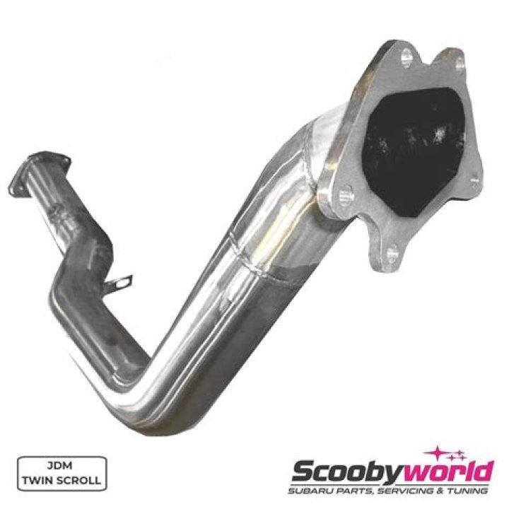 What is a twin scroll downpipe?