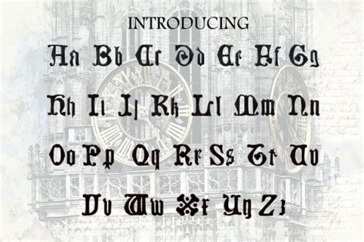 What is an example of a Blackletter typeface?