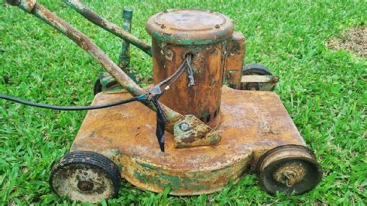 What is an old lawn mower called?