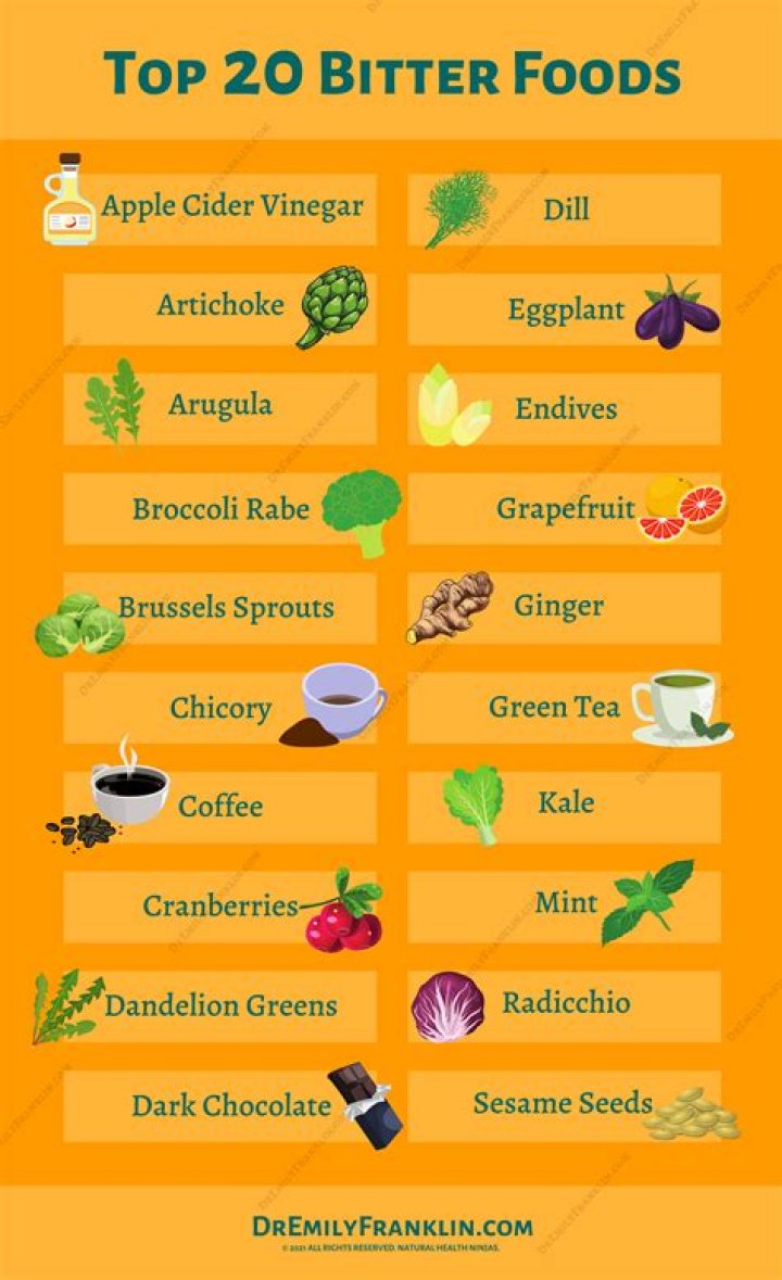 What is bitter taste examples?