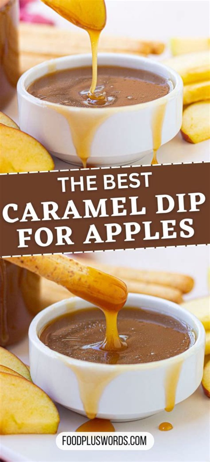 What is good to dip in caramel?