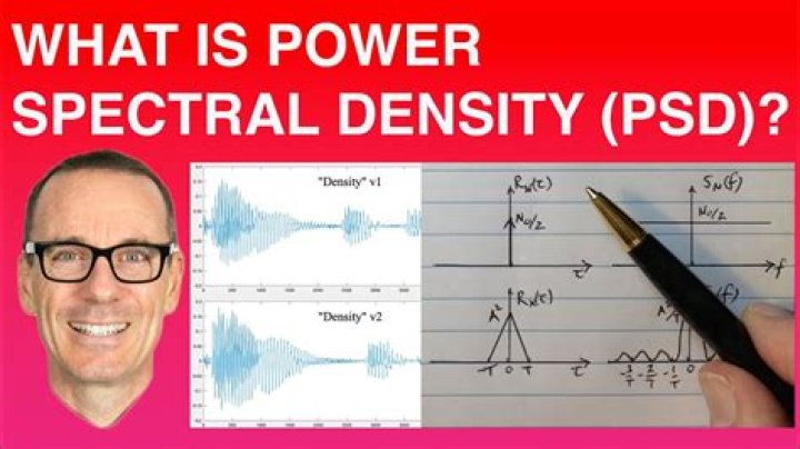 What is meant by power spectral density?