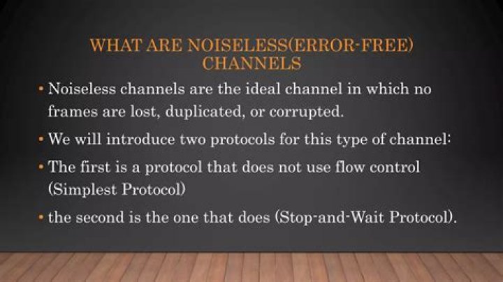 What is noiseless channel?