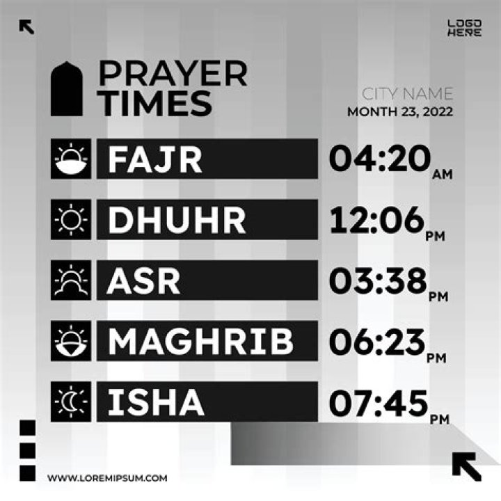 What is prayer time today in Dubai?