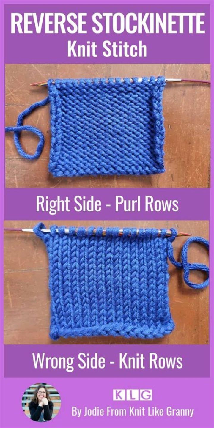 What is reverse stockinette stitch?