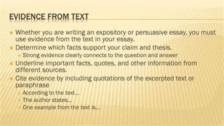 What is text evidence in 7th grade?