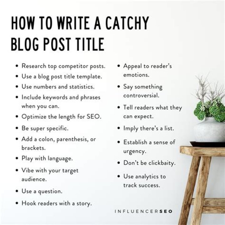 What is the best title for blog?