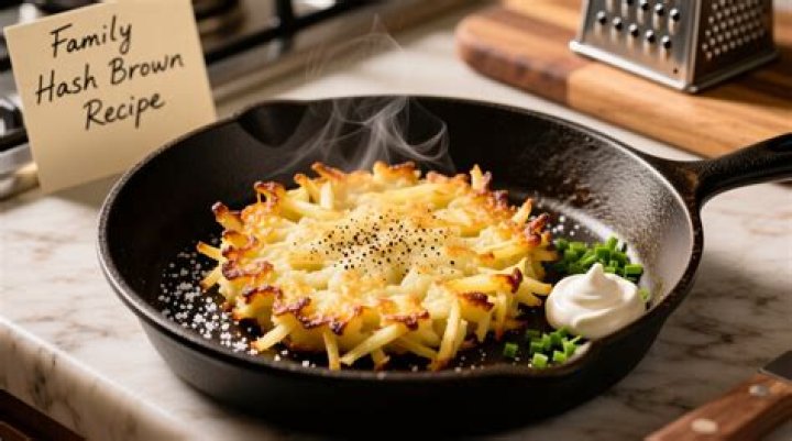 What is the cooking temperature for hash browns?