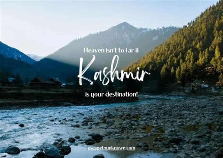 What is the famous quote on Kashmir?