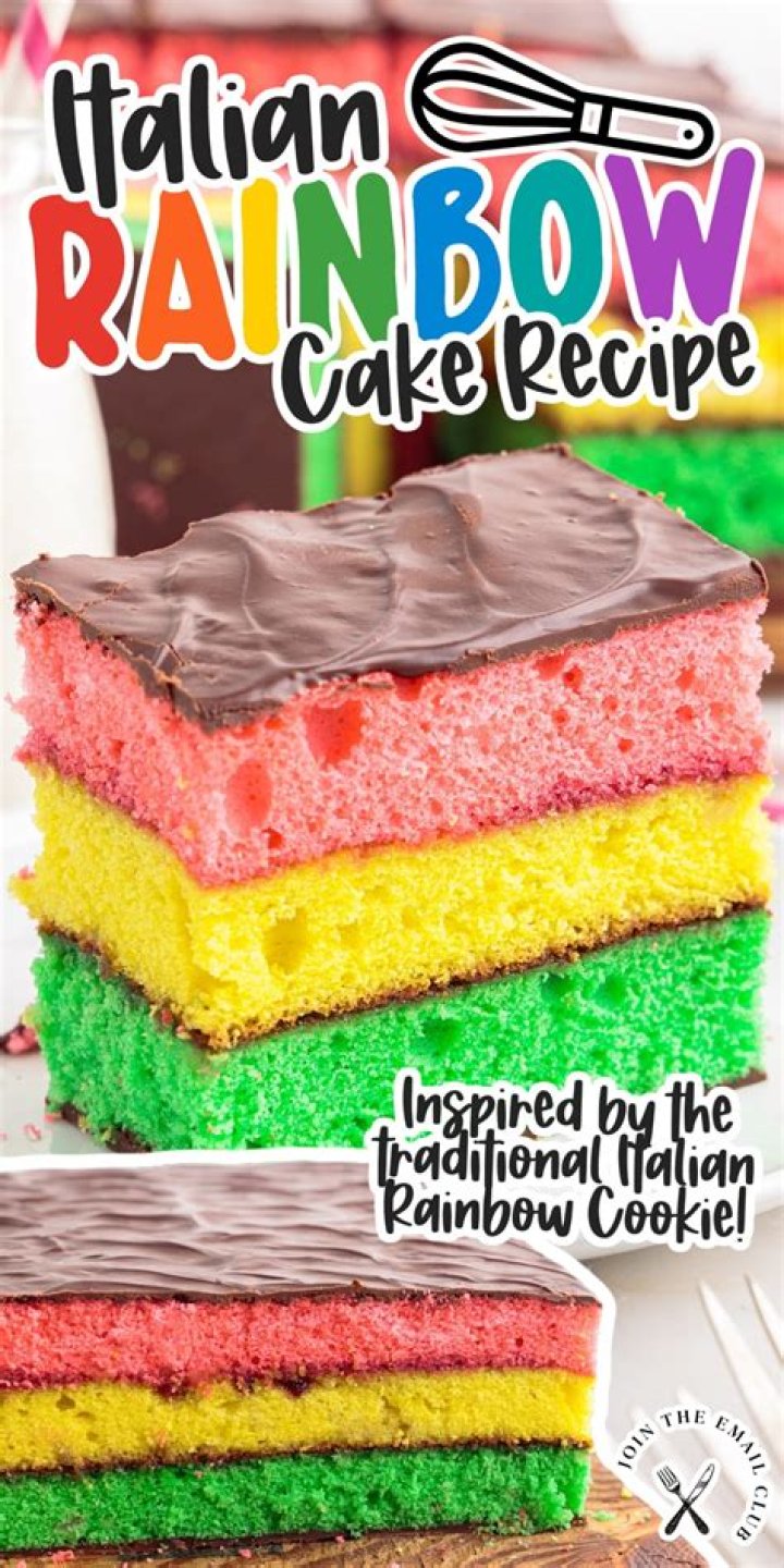 What is the Italian rainbow cake called?