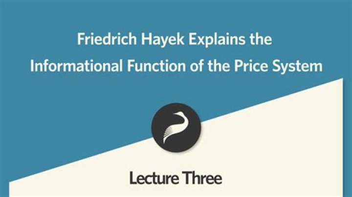 What is the price system Hayek?