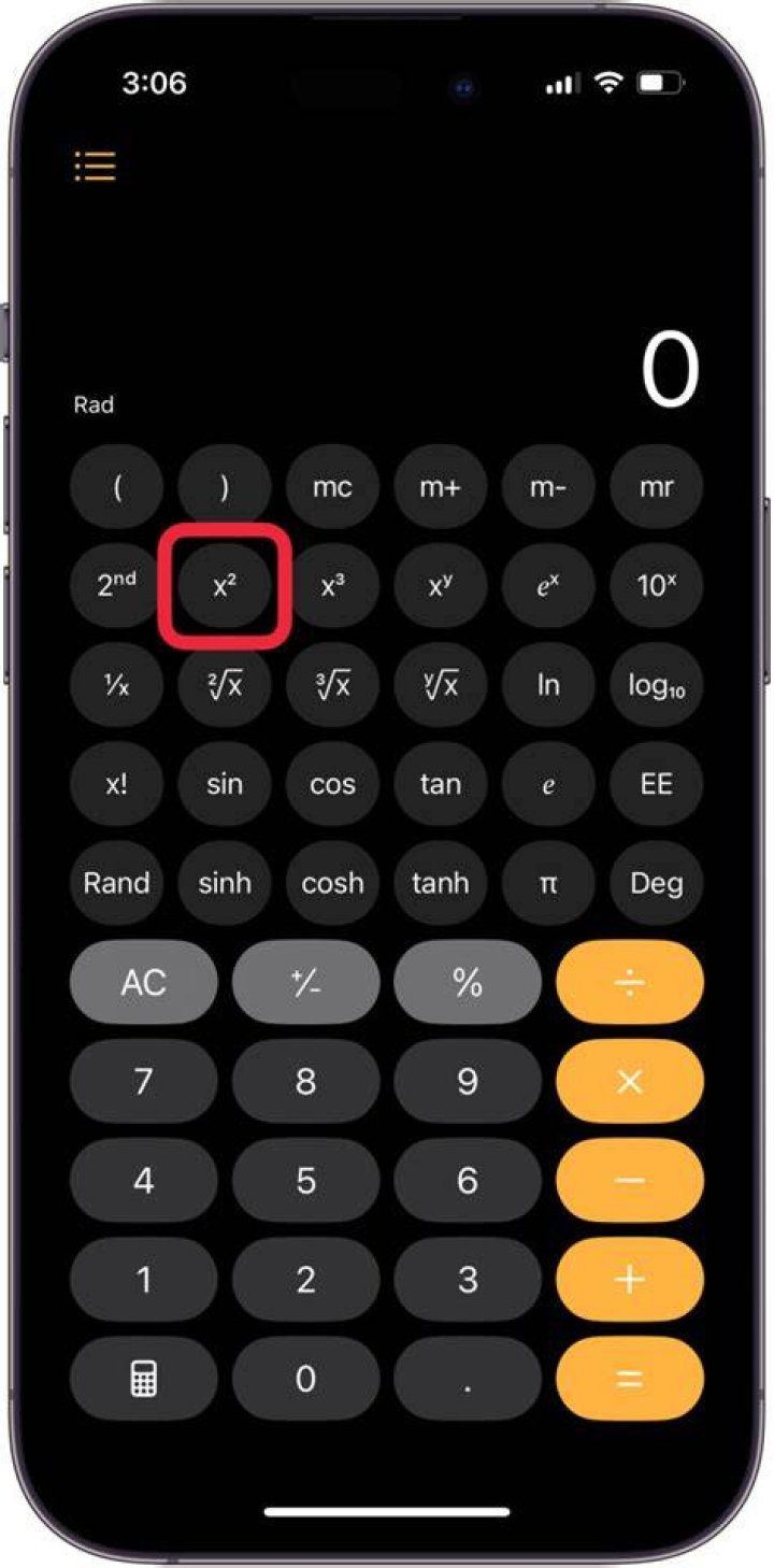What is the radical button on a calculator?