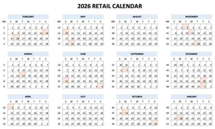What is the retail calendar?