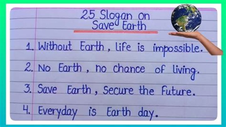 What is the slogan for environment Day?