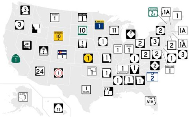 What is the US highway symbol?