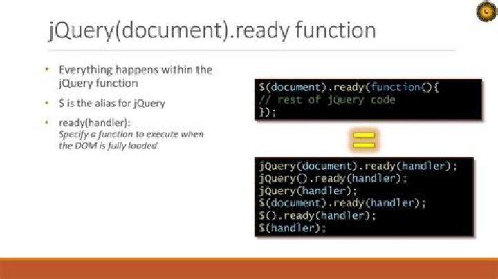 What is the use of document ready in jQuery?