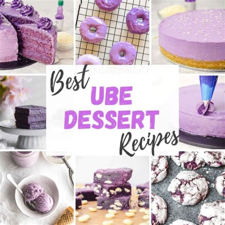 What is Ube cake made from?