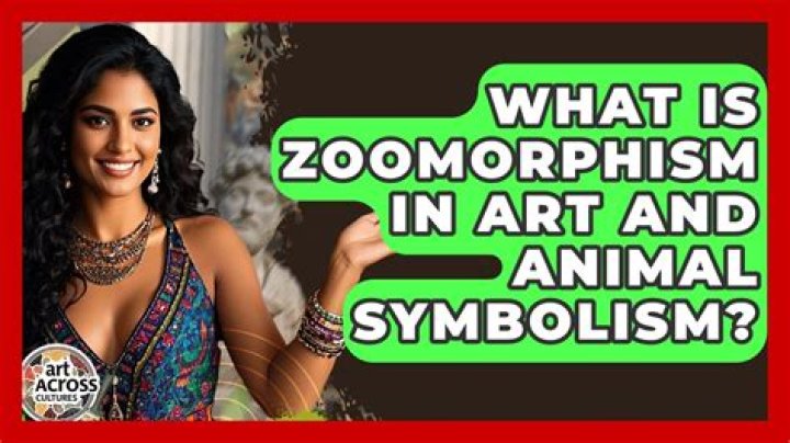 What is zoomorphism in art?
