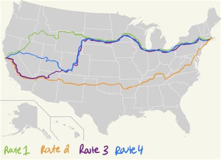 What route did wagon trains take?
