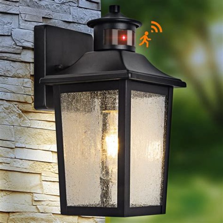 What should I look for in an outdoor motion sensor light?