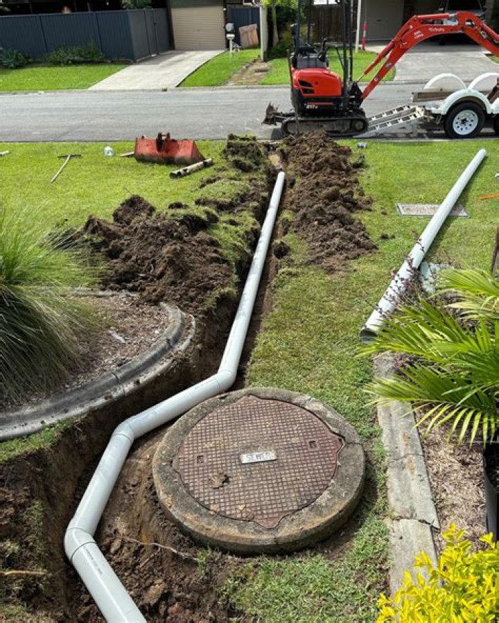 What size is a residential drain pipe?