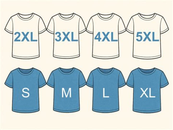 What size is XL in T shirts?