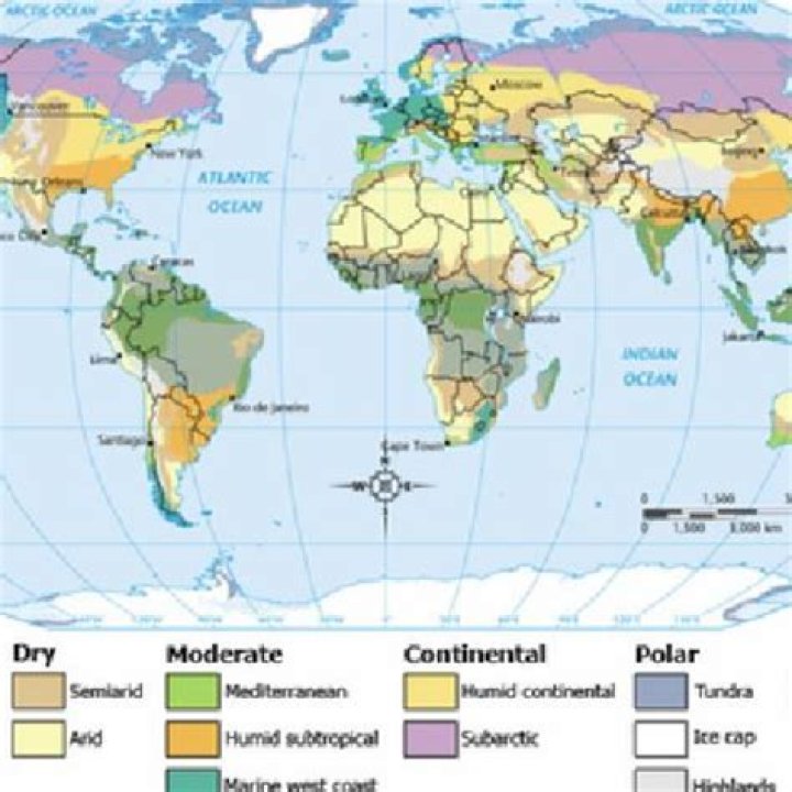 What states have drier climates?