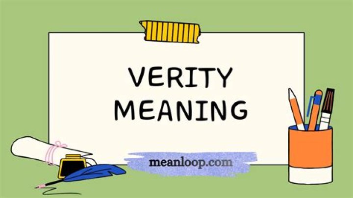 What Verity means?