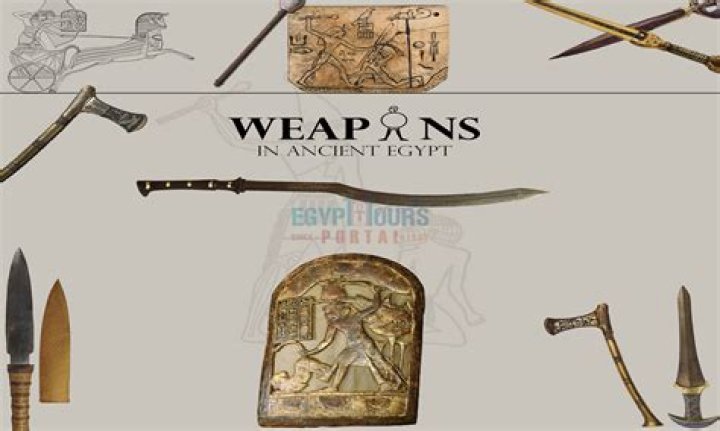 What weapons did Egyptian warriors use?
