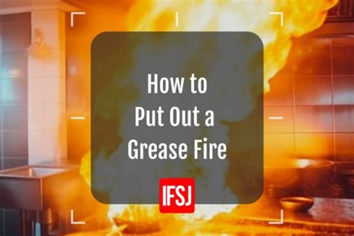 What will not put out a grease fire?
