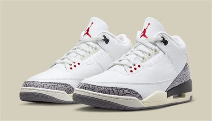 When did the white cement 3s come out?